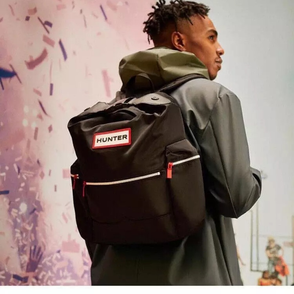 Hunter Original Top Clip Backpack Black brand new with tags